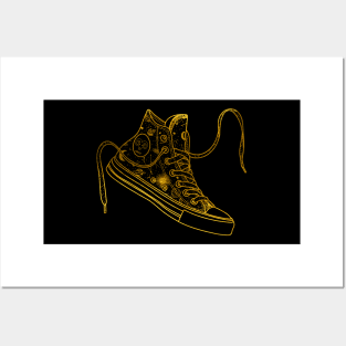 Aries high tops - Gold Posters and Art